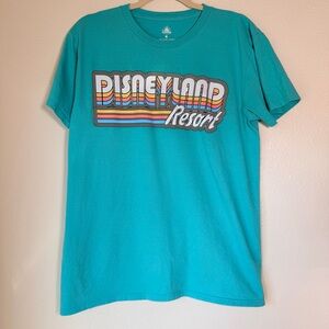 Disneyland Resort Retro Teal T-Shirt, Size Medium